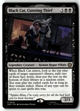 MTG Black Cat, Cunning Thief Marvel's Spider-Man LP Magic The Gathering