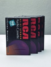 RCA RC60 Hi-Fi Stereo Blank Audio Cassette Tape 60 Minute Sealed Lot Of 4 New