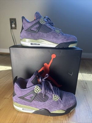 Jordan 4 Retro Canyon Purple Women's Sneakers Size 9M/10.5W 