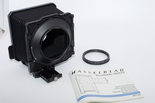 Hasselblad Bellows Lens Shade 6093T  W/ B50 & B60 Lens Adapters. BOXED. 250 Mask