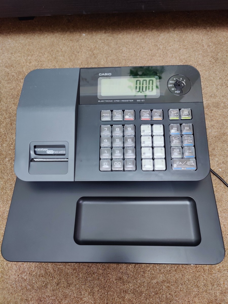 Casio SE G1 Electronic Cash Register Till Roll Pgm Key PDF