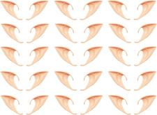 15 Pairs Cosplay Fairy Pixie Elf Ears, Soft Ears for Party Dress Up, Costume Mas