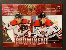 24/25 2024 UPPER DECK CHL GAUTHIER/WOODWORTH JAKE PC-12 PROMINENT COMBOS RED 125