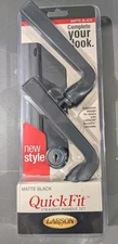 Larson Quickfit Storm Door, Modern Straight Handle, Matte Black 20298953