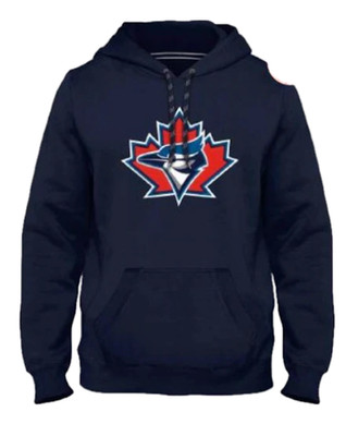 Men's Toronto Blue Jays MLB 1997 Retro Logo Crest Premium Express Hoodie - Navy