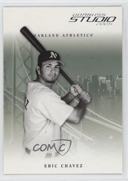 2005 Donruss Studio Eric Chavez #203 0s2m