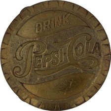 Brass Pepsi Cola Drink Vintage Belt Buckle Pepsi Bottle Cap Soda Fountain Sign