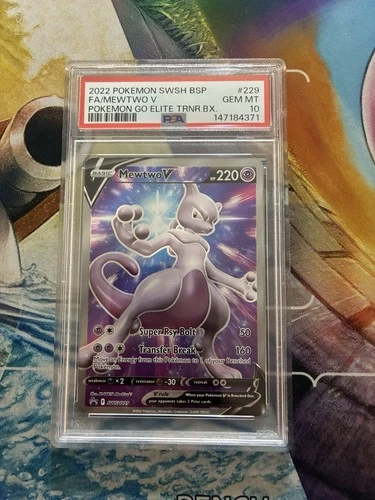 Pokemon Card Mewtwo V SWSH229 Sword & Shield Promo Cards Holo PSA 10 One Owner