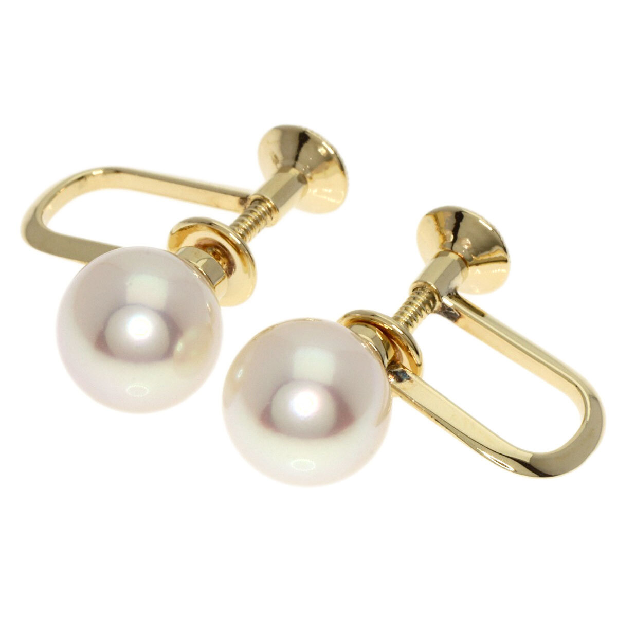 MIKIMOTO earring Pearl Pearl K14 Yellow Gold | eBay