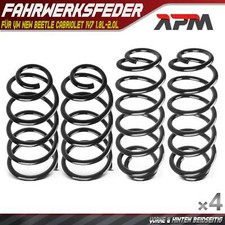 4x Federn Fahrwerksfeder Vorne Hinten für VW New Beetle Cabriolet 1Y7 1.8L-2.0L