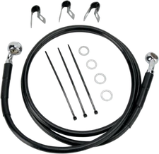 Drag Specialties Extended Stainless Steel Front Brake Line Kit 1741-2542