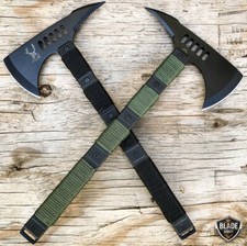 15" TACTICAL Survival Tomahawk Combat Throwing Fixed Blade Hatchet Hunting AXE