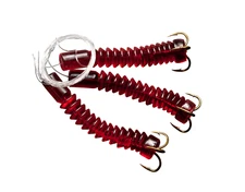 Tackle Beacon Catfish Dip Bait Worms- Red