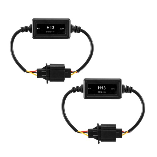 2X AUXBEAM H13 9008 LED Headlight Canbus Anti Flicker Resistor Canceller Decoder - Picture 11 of 19