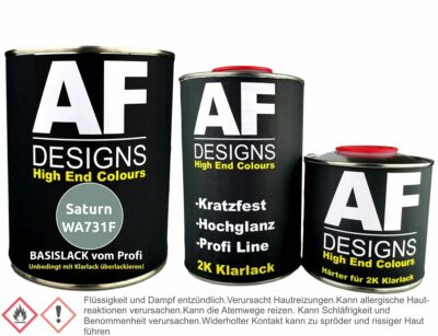 Saturn WA731F Home Coming Green Metallic 1,25L Basislack Klarlack Härter Autolac
