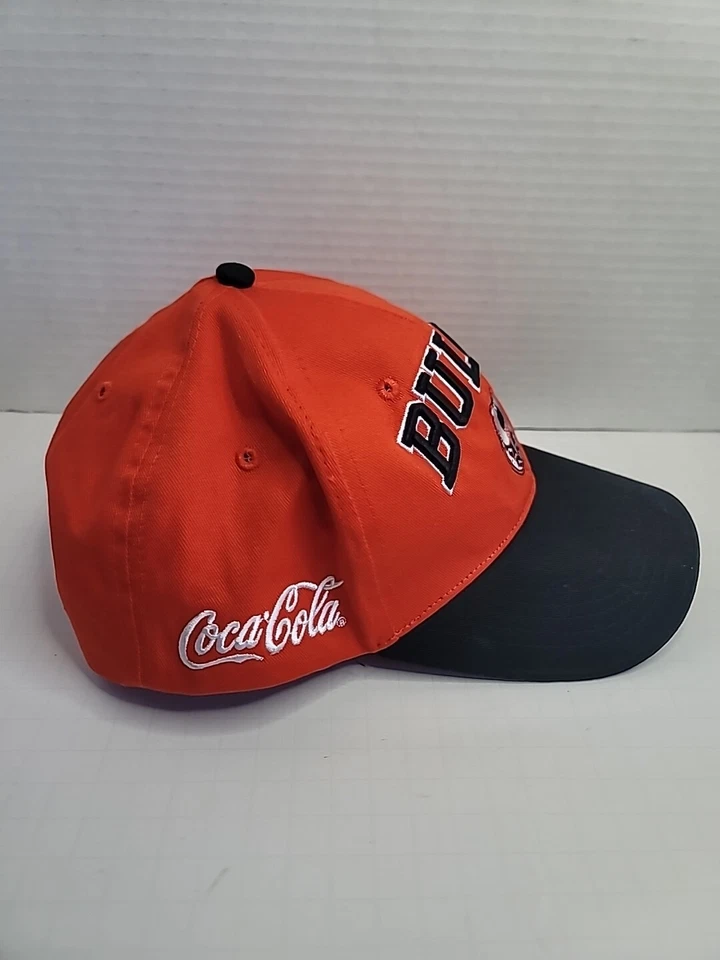 Birmingham Bulls Hat Cap Coca Cola Metal Heads Orange Black Adjustable GUC - Image 3 of 4