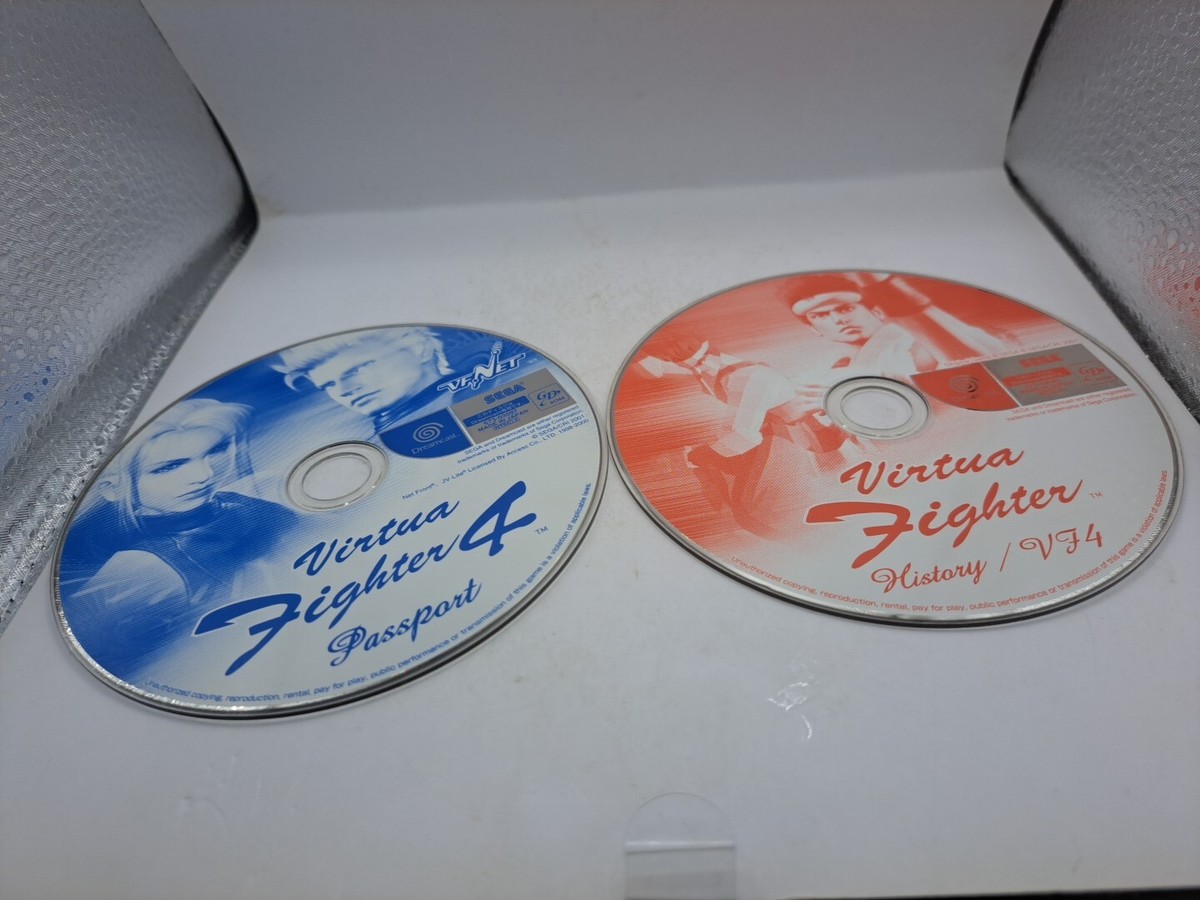 Sega Dreamcast Virtua Fighter History 4 Passport VF Net DISCS ONLY
