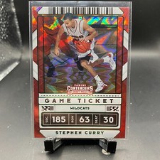 2020-21 Contenders Game Ticket Green Explosion #1 Stephen Curry Basketball