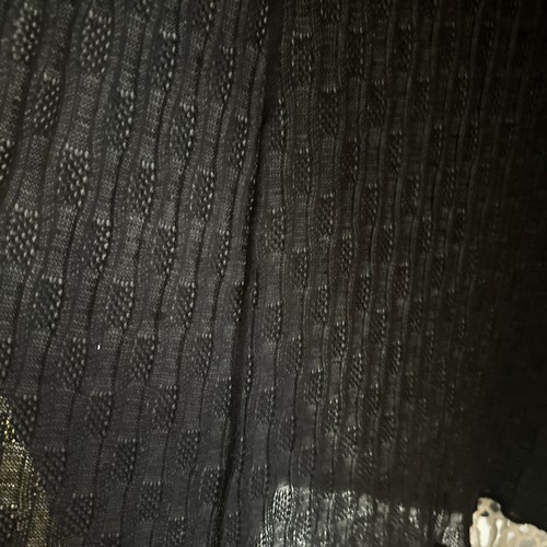 Gilet spolverino Wrangler frange medie lungo nero semi-velato senza maniche spolverino gilet - Foto 7 di 7