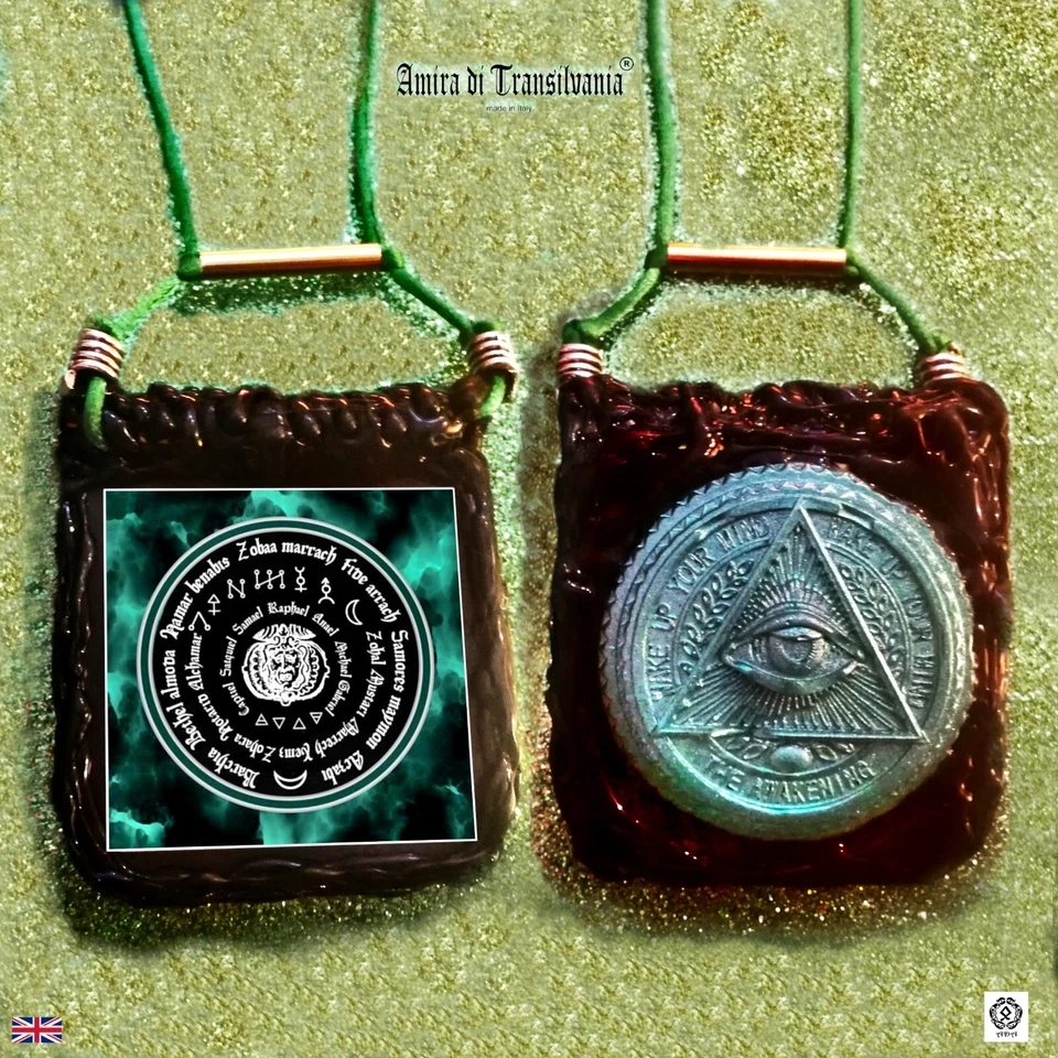 Joyería para hombre collar colgantes talismán Illuminati masónico todo lo que ve ojo regalo Foto 2 de 4