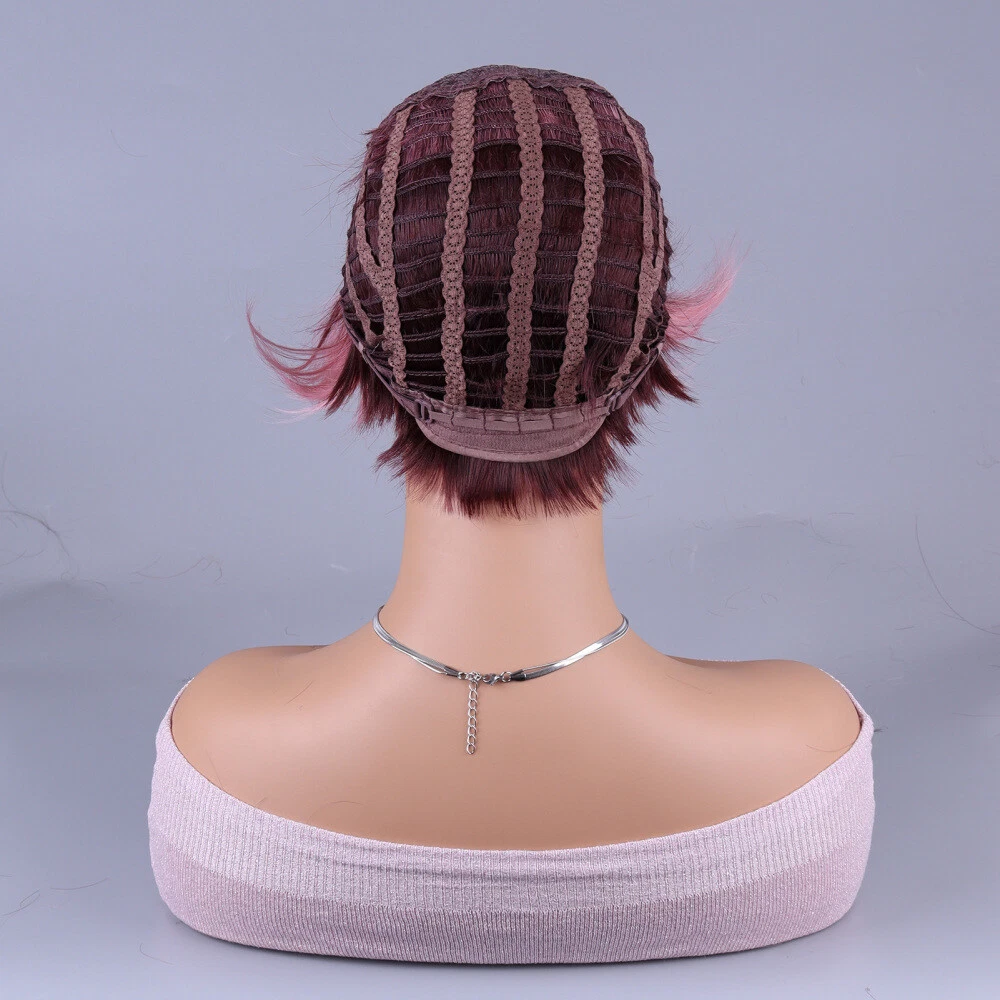 Women's Short Straight Wig Pixie Cut BOB Wigs Natural Looking Hair Full Wig - Picture 9 of 11