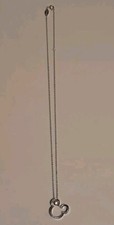 Disney I LOVE MICKEY MOUSE SILVER-PLATED Crystal Rhinestone NECKLACE Pre-owned