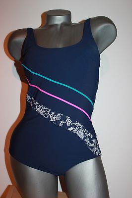 Triumph Badeanzug ''Boardwalk Beach OP 02'' Gr.38 B blau wattiert toller Schnitt