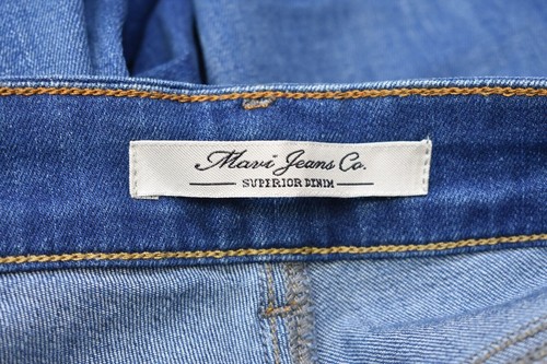 Mavi New Fit Low Rise Wide Leg Blue Jeans Slash Pockets Mid Wash Womens 27 - Picture 9 of 14