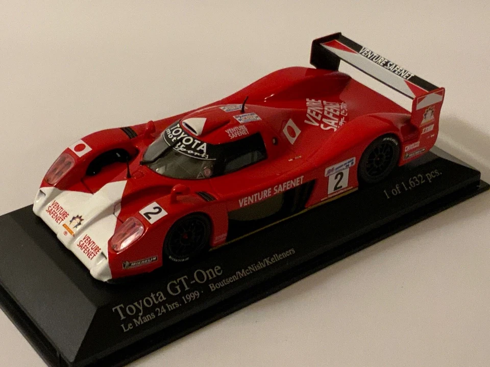 1/43 Minichamps Toyota GT-one TS020 1999 24 Hours Le Mans Car #2 CS030 - Image 2 of 4