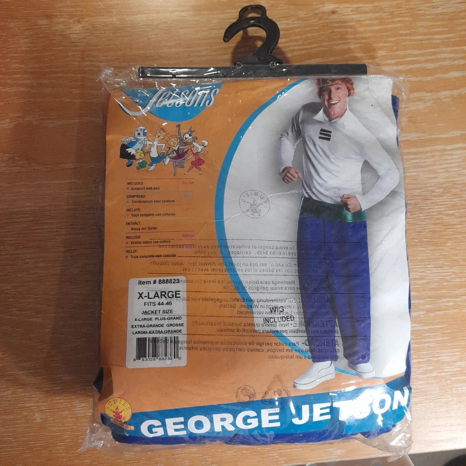 LICENCIA GEORGE JETSONS ADULTO HOMBRE FUTURO ESPACIO DISFRAZ HALLOWEEN XL Foto 2 de 4