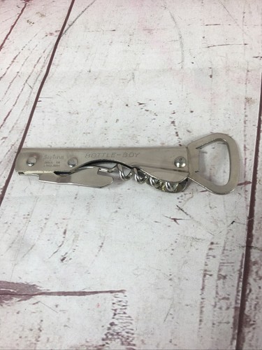 Vintage Sky-line BOTTLE BOY England Corkscrew Can Opener Kitchen Utensil - Picture 11 of 12