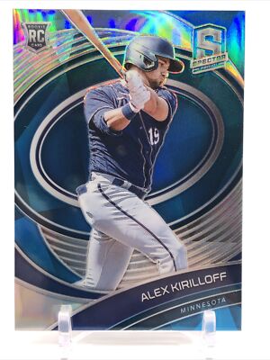 2021 Panini Spectra Neon Blue #/50 Alex Kirilloff #131 Rookie RC Minnesota