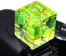 NEW THREE 3 AXIS TRIPLE BUBBLE SPIRIT LEVEL FLASH HOT SHOE MOUNT FOR DSLR CAMERA