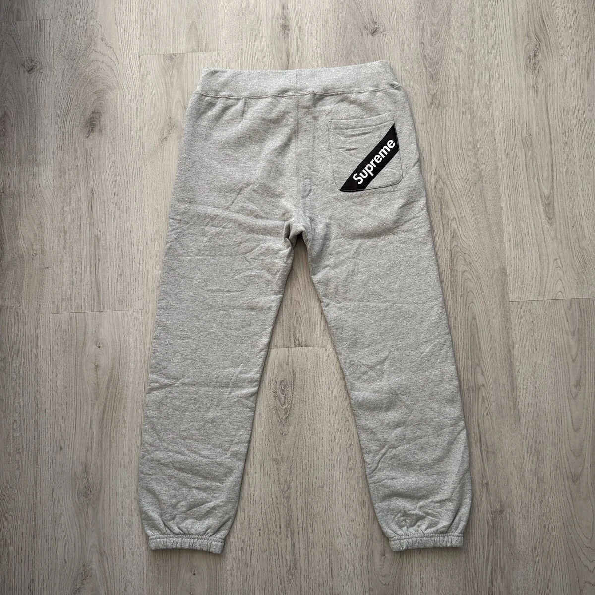 Supreme SS18 Heather Grey Sweat Pants Joggers