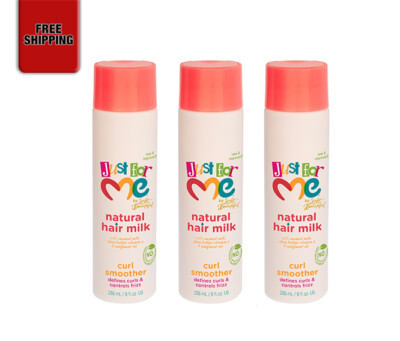 Just For Me Natural Hair Milk Curl Smoother 8 fl. oz. / 236mL (pack of 3)