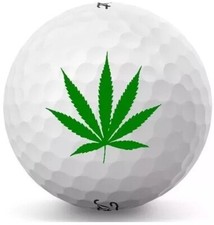 3 Dozen (Marijuana Logo) Titleist Trufeel Mint Golf Balls