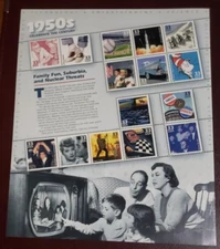 US MNH Postage Stamps Scott #3187 Celebrate the Century 1950's 33c Sheet of 15