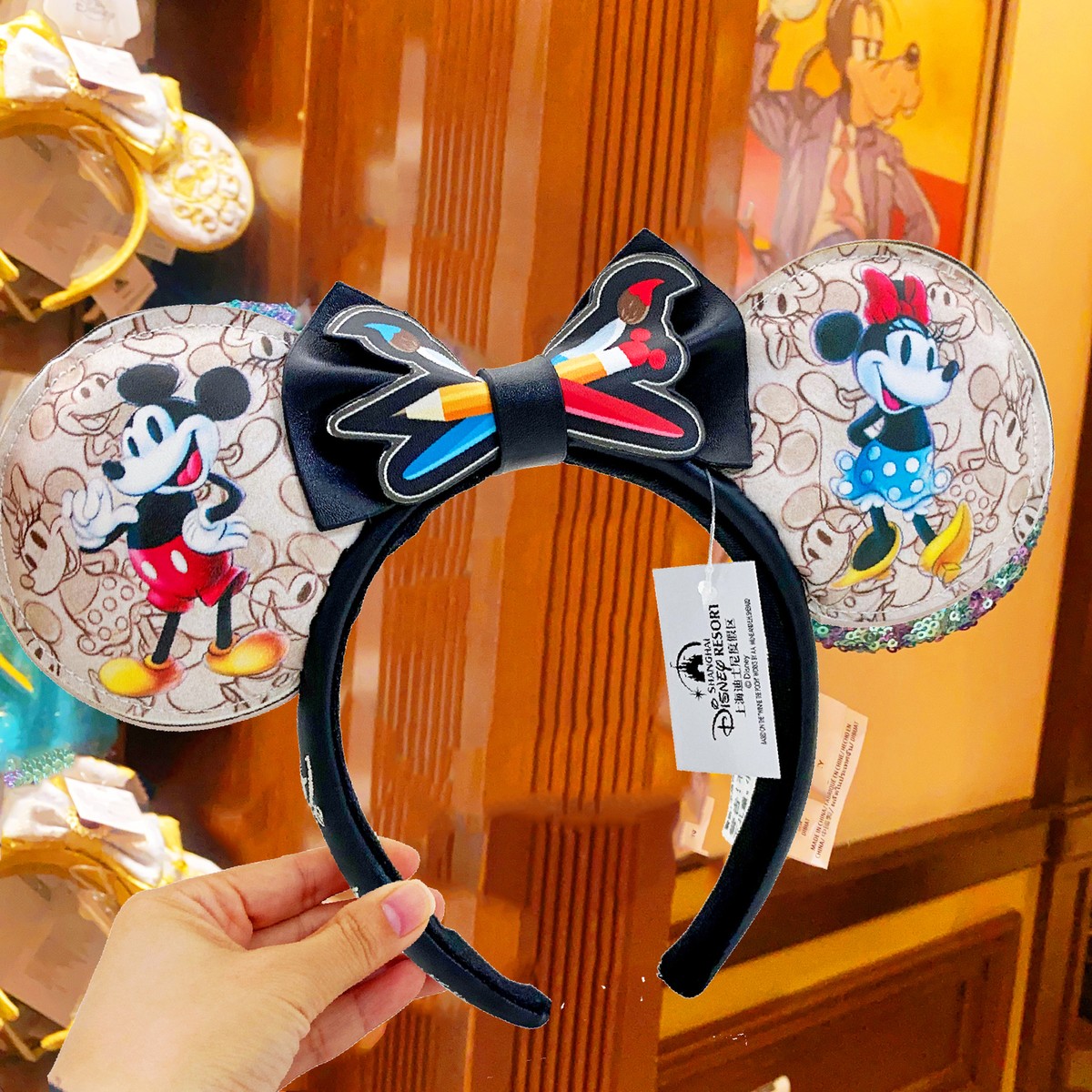 Disney Parks Loungefly Mickey Minnie Ears 100th Anniversary  display picture 1