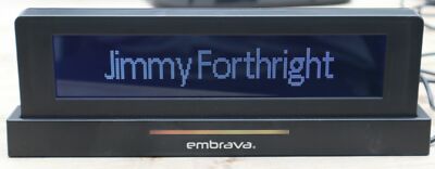 Embrava Blynclight Nameplate Computer USB Job Office Desk Identification Digital