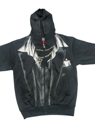 Vintage Scarface Clothing Company Full Zip 1X Tony Montana Hoodie RARE #ST12-1 - 第 2/10 張圖片