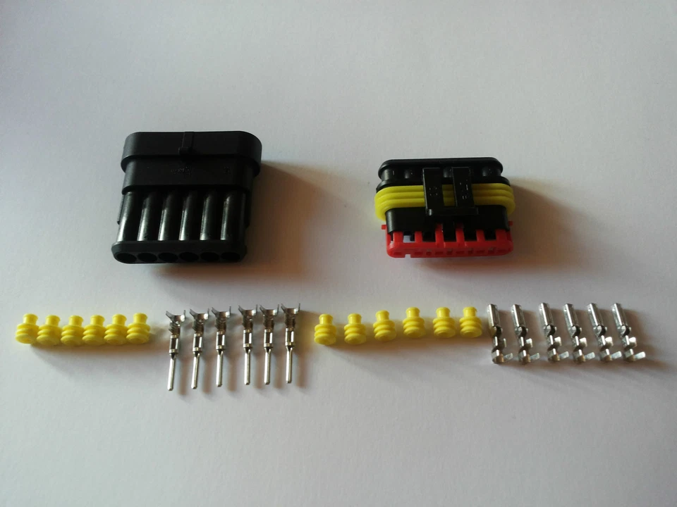 AMP SUPERSEAL Stecker wasserdicht Set 6-polig Steckverbindung KFZ LKW Boot