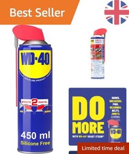 Versatile 450ml WD-40 Spray with Smart Straw for Maintenance & Rust Protection 19.98 per litre