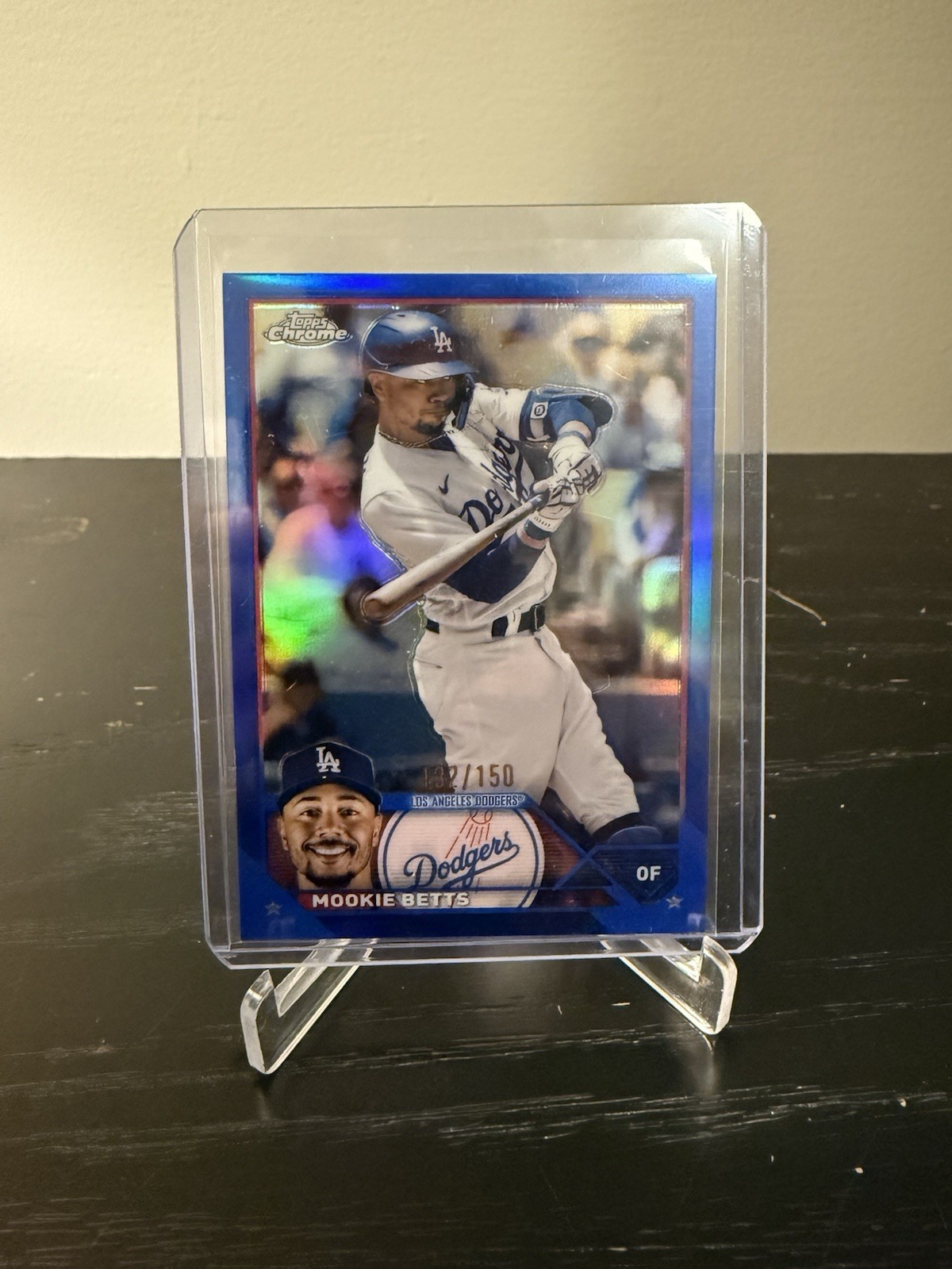 2023 Topps Chrome   - Mookie Betts #150 Blue Refractor /150