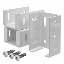 Heavy Duty Aluminum Fence Bracket for Vinyl Fencing Panel to Post Connection,...