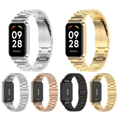 Edelstahl Armband Uhrenarmband Gürtel für Xiaomi Smart Band 8Active/Redmi Band 2
