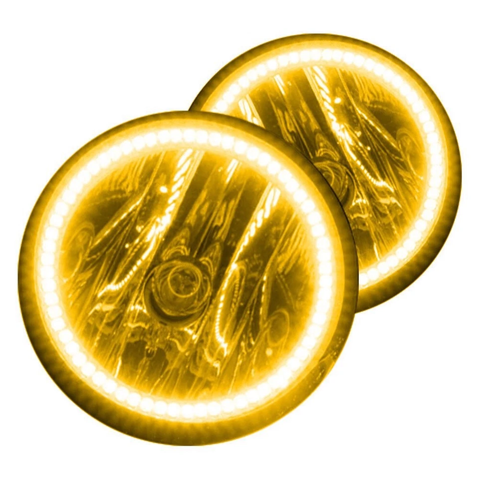 LED Fog Lights Halo Ring Lights Amber For 2014-2015 Chevy Silverado 2500/3500 Foto 2 de 4