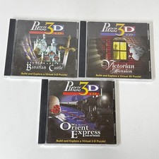 Puzz 3D: The Orient Express ~ Victoria Mansion ~ Bavarian Castle PC Games Lot 🔥