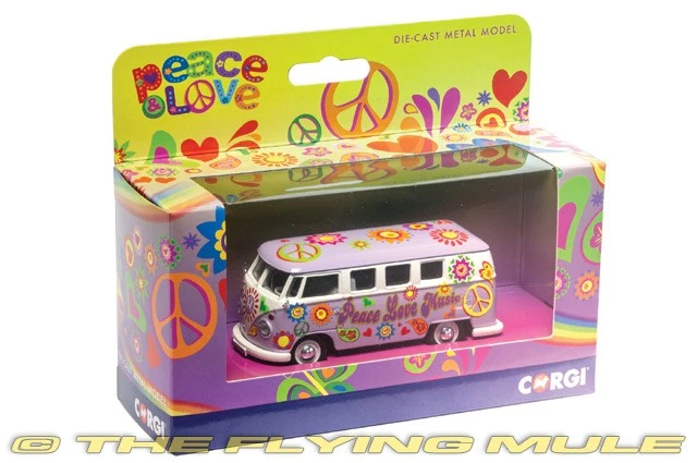 Cámper VW Corgi 1:43 paz amor y música Foto 2 de 2