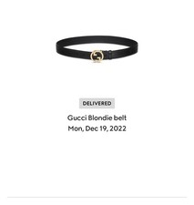 EUC-Authentic GUCCI Blondie Belt-black, Women  s Size 80/32, box/dustbag