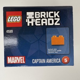 LEGO BrickHeadz 41589 Captain America #5 Marvel 79pcs 2017 Retired New Sealed